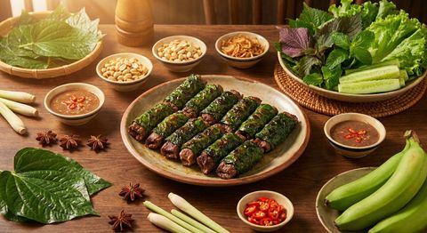 Hướng dẫn làm Bò Cuộn Lá Lốt áp chảo tại nhà nhanh gọn vẫn đậm đà