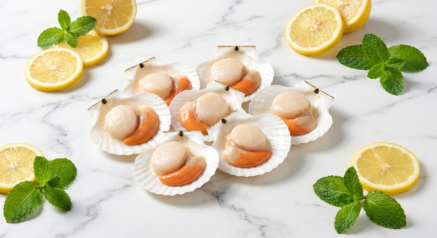 Mua sò điệp nhật nửa mảnh giá tốt giao hàng toàn quốc