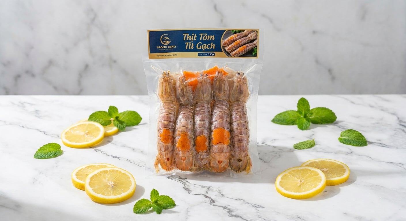Mua thịt tôm tít gạch tươi sống ở đâu TPHCM