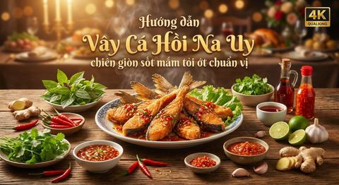 Hướng dẫn Vây Cá Hồi Na Uy chiên giòn sốt mắm tỏi ớt chuẩn vị