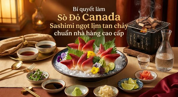 Bí quyết làm Sò Đỏ Canada Sashimi ngọt lịm tan chảy chuẩn nhà hàng cao cấp