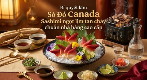 Bí quyết làm Sò Đỏ Canada Sashimi ngọt lịm tan chảy chuẩn nhà hàng cao cấp