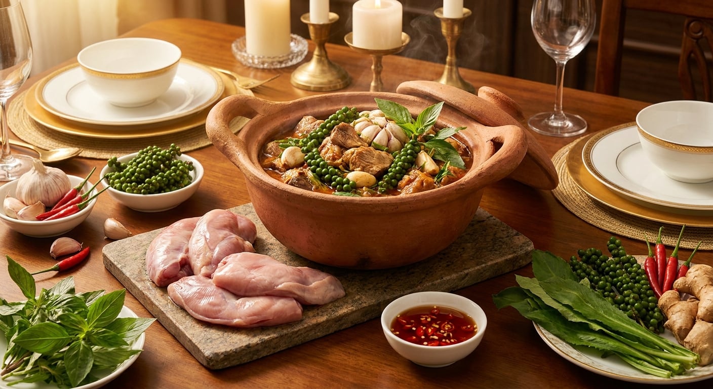 Cách nấu Bao Tử Cá Ngừ Đại Dương hầm tiêu xanh chuẩn vị nhà hàng