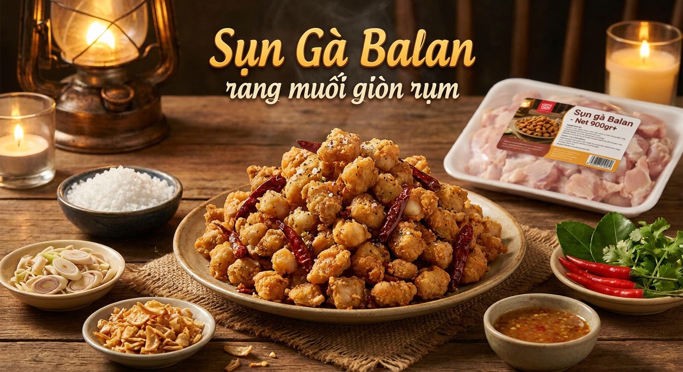 Bí quyết Sụn Gà Balan rang muối giòn rụm, thơm lừng khó cưỡng mọi thực khách