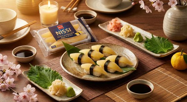Hướng dẫn làm Sushi Nigiri Cá trích ép trứng Nissi chuẩn vị tại nhà