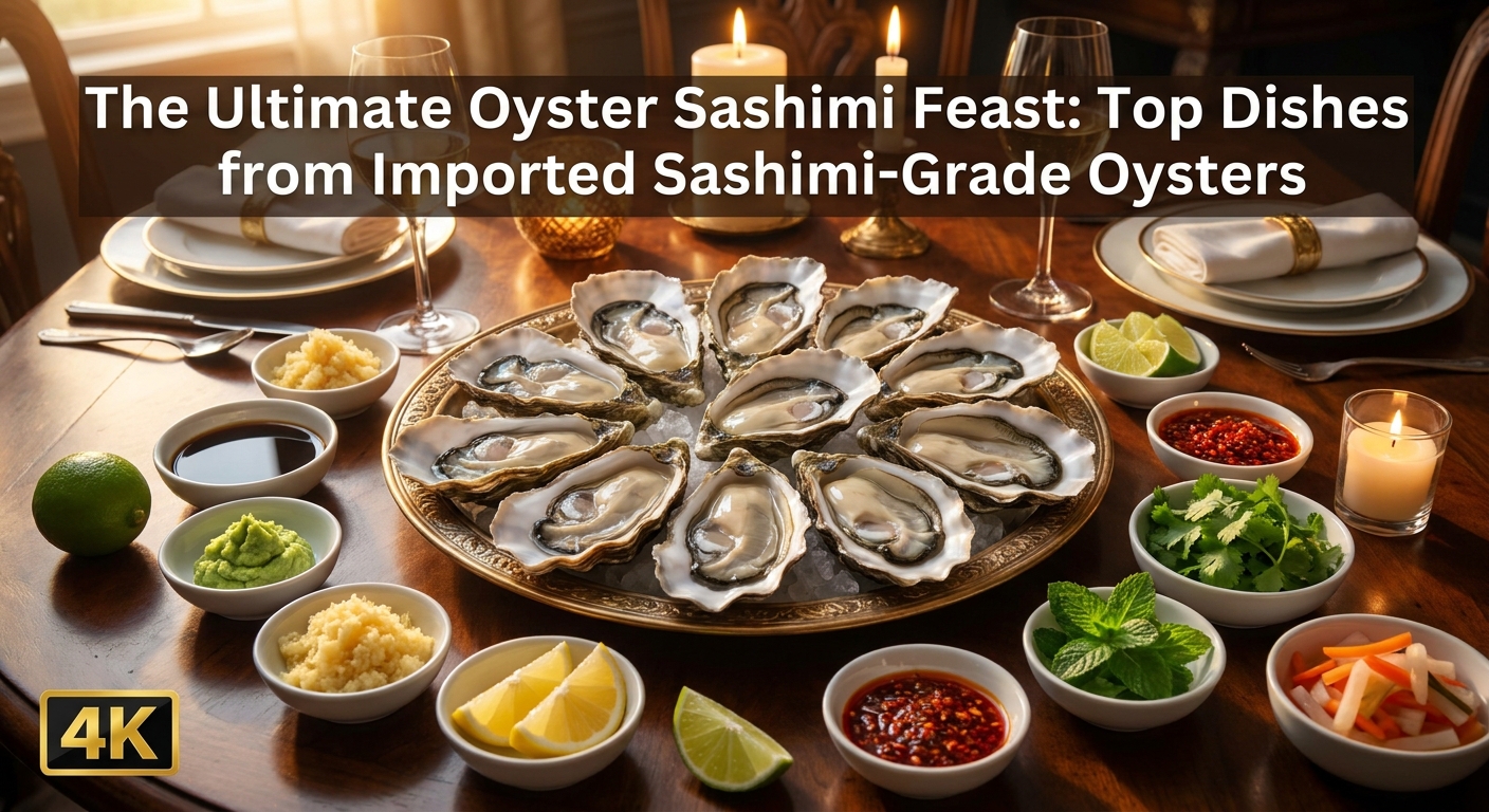 Tổng hợp các món ngon tuyệt đỉnh được chế biến từ Hàu Nhập Khẩu Chuẩn Sashimi