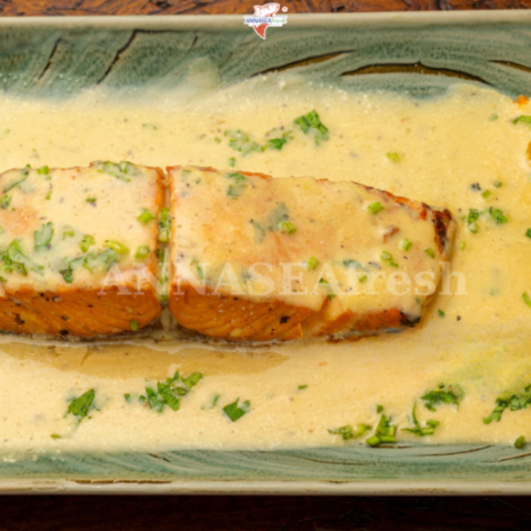 Cá hồi sốt bơ sữa