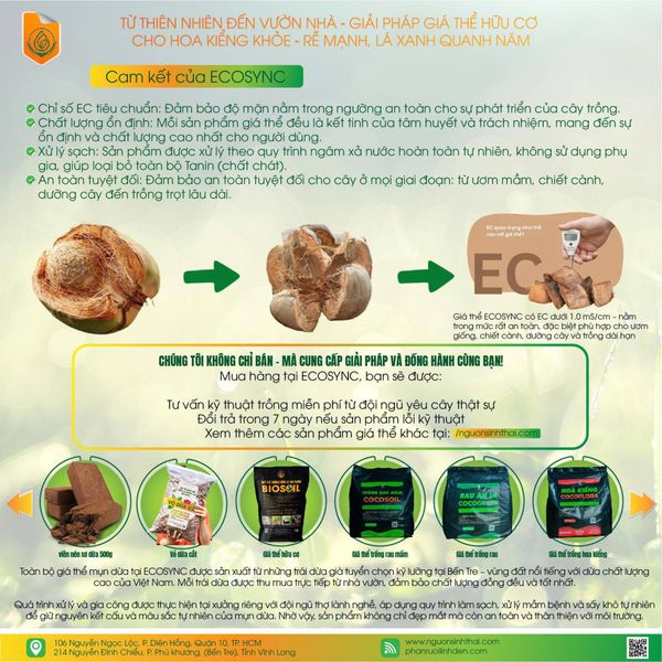 Vỏ xơ dừa cắt – Giá thể hữu cơ hoàn hảo cho hoa kiểng lá, phong lan và cây cảnh