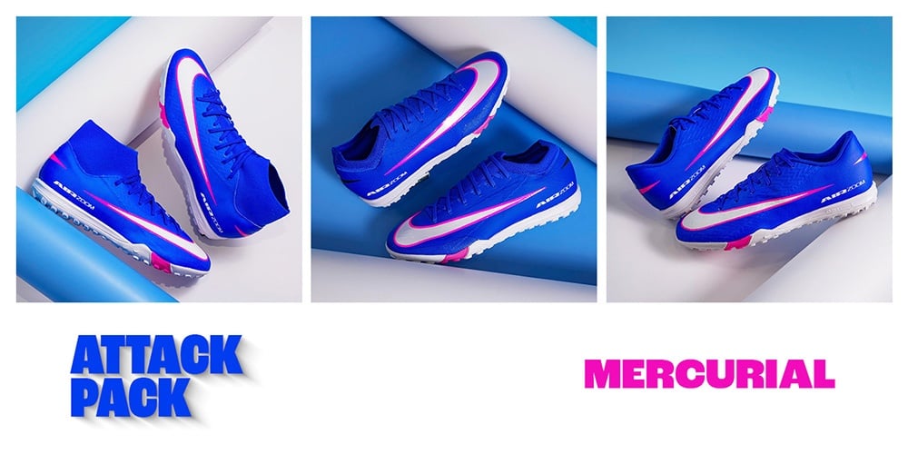 Nike Attack Pack 2026 - Phối màu mở màn Xuân Hè cho Mercurial, Phantom & Tiempo