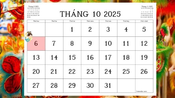 tết trung thu 2025 ngày nào