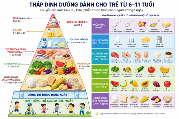 tháp dinh dưỡng cho trẻ