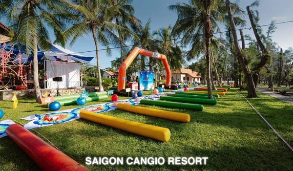 Khu vực tổ chức trại hè Chiến Binh Thép 2026 rộng rãi, thông thoáng