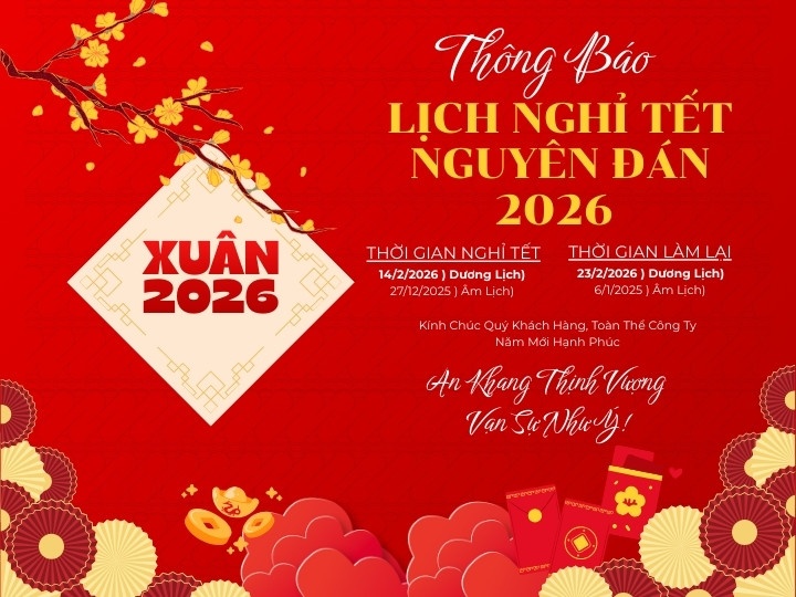 thông báo lịch nghỉ tết 2026