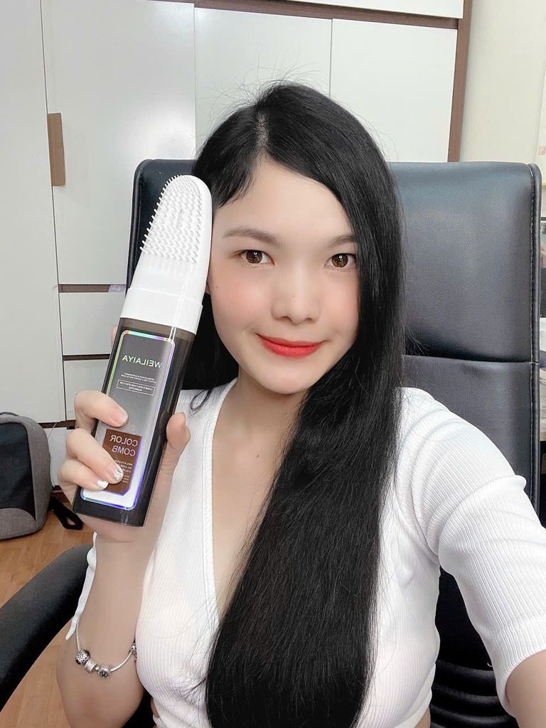 Hiệu quả lên màu của dầu gội phủ bạc Weilaiya