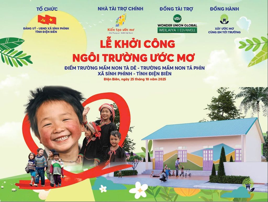 Weilaiya có mặt tại Điện Biên – tiếp tục hành trình “Nâng bước em tới trường” với Điểm trường Mầm non Tả Dê