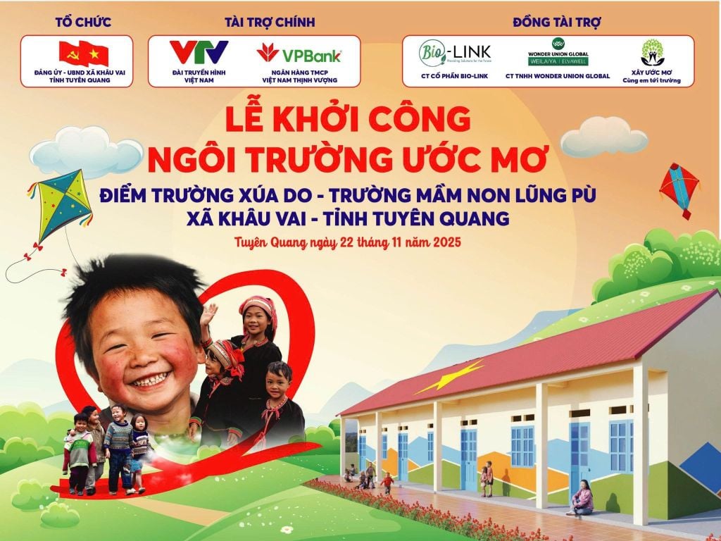 Weilaiya - Wonder Union khởi công Điểm trường Xúa Do (Khâu Vai, Tuyên Quang) - chặng 4 trong hành trình “Nâng bước em tới trường” năm 2025