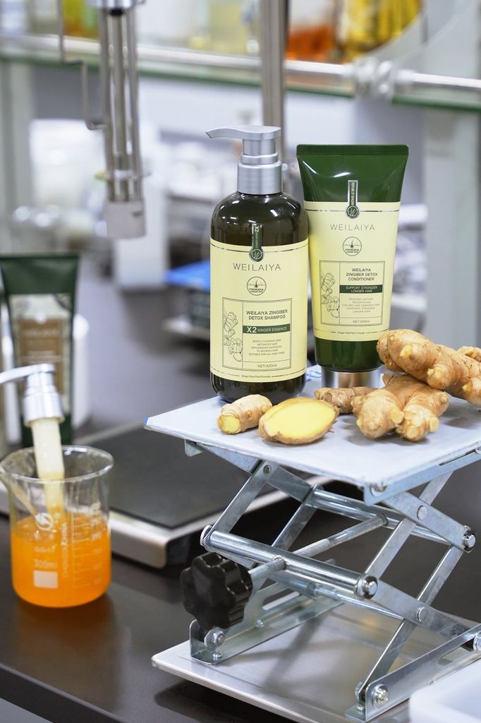 Cặp gội xả gừng detox luxury Weilaiya dành cho tóc bết, da đầu nhiều dầu