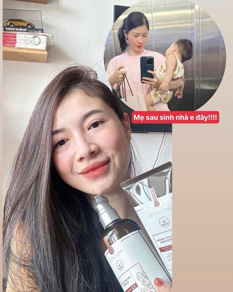 Feedback mẹ sau sinh sử dụng gội xả chiết xuất gừng non Vân Nam