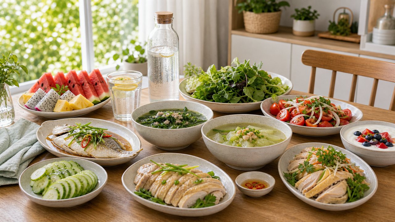 Trời nóng nên ăn gì để cơ thể nhẹ bụng và ít mệt