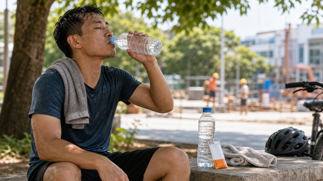 Nước điện giải hữu ích khi đổ mồ hôi nhiều