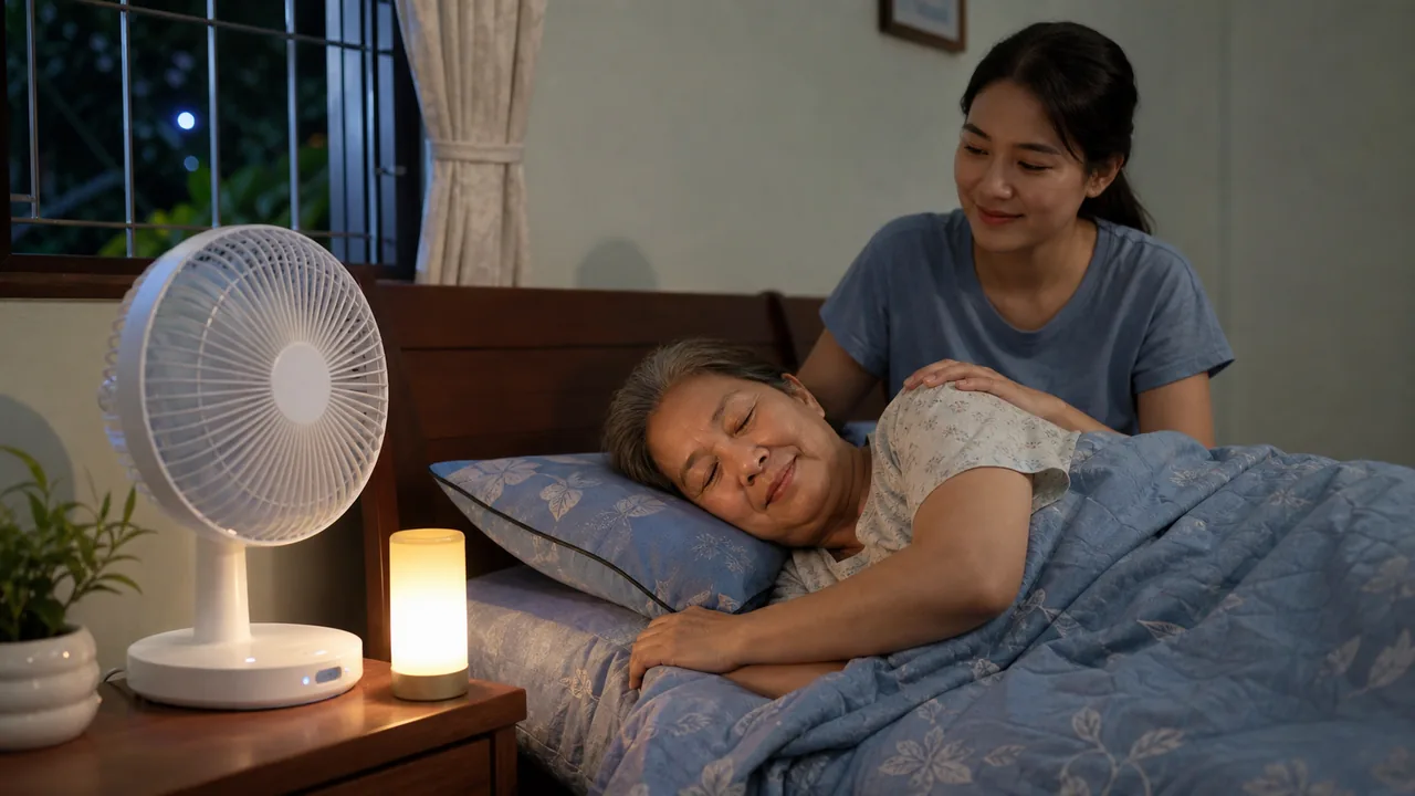 Quạt sạc điện hữu ích khi mất điện mùa nóng.