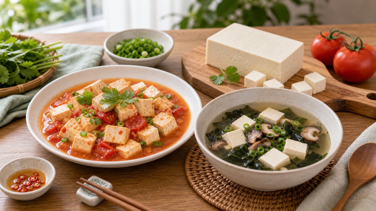 Đậu phụ mềm, dễ tiêu và linh hoạt trong bữa cơm