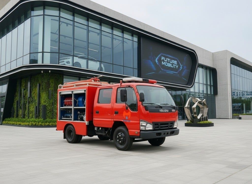 XE CHỮA CHÁY 1 khối DÀNH CHO KHU CÔNG NGHIỆP