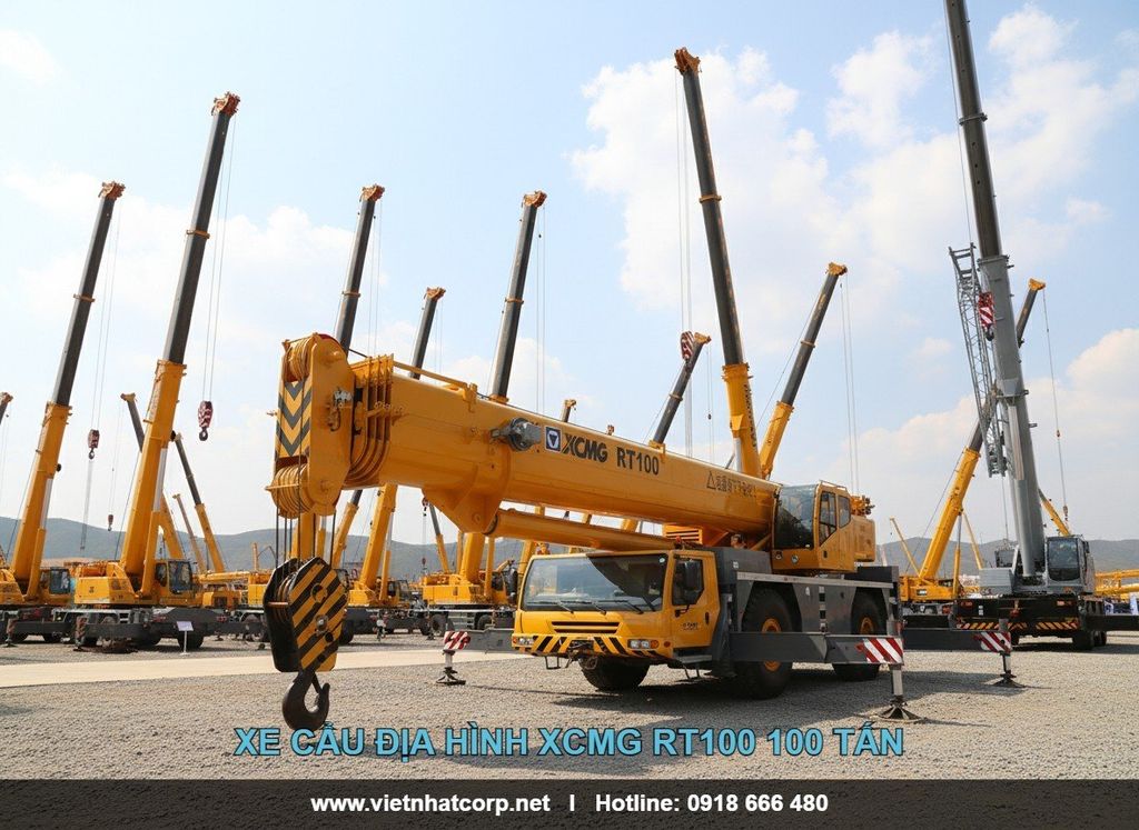 Vietnhatcorp cung cấp đa dạng xe cẩu bánh lốp cũ từ 25 đến 4000 tấn