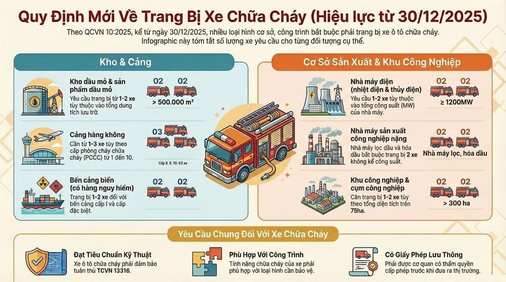 Quy định nhà nước Cách chọn  xe cứu hỏa KCN