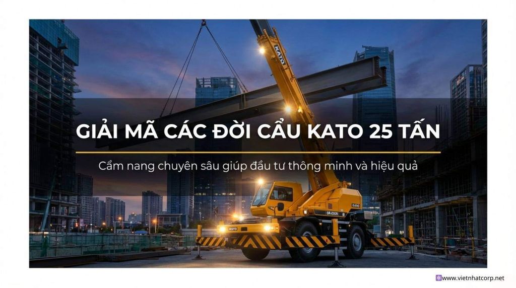 Tổng quan các đời xe cẩu Kato 25 Tấn: Bảng tóm tắt và gợi ý lựa chọn xe cẩu Kato 25 tấn tối ưu dựa trên nhu cầu công việc và ưu tiên của khách hàng.