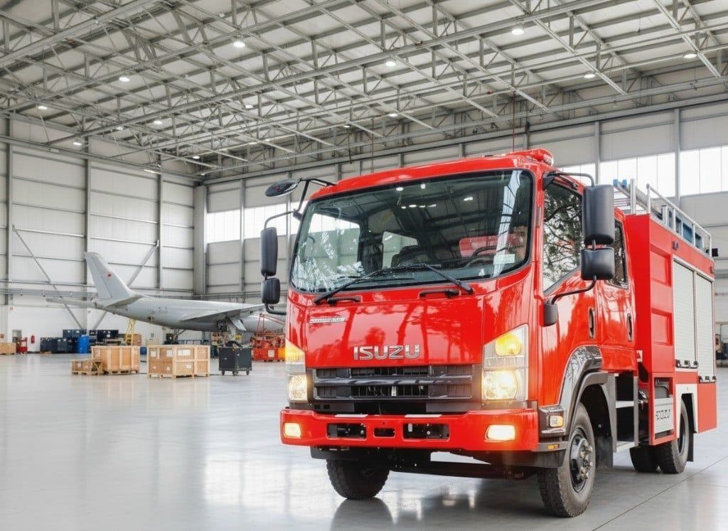 Xe cứu hỏa Isuzu tại Việt Nhật
