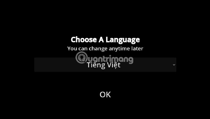 Chọn ngôn ngữ – Tiếng Việt