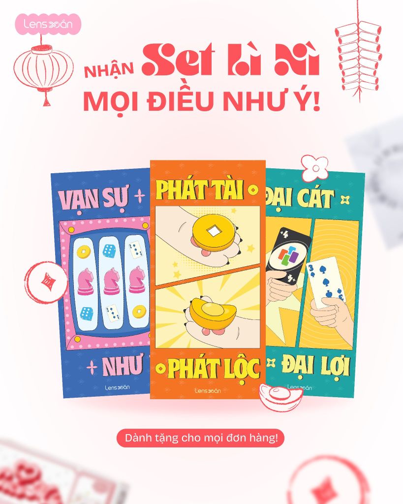 Mua lens xinh tặng lì xì xịn đầu năm 2026 tại Lens Xoắn
