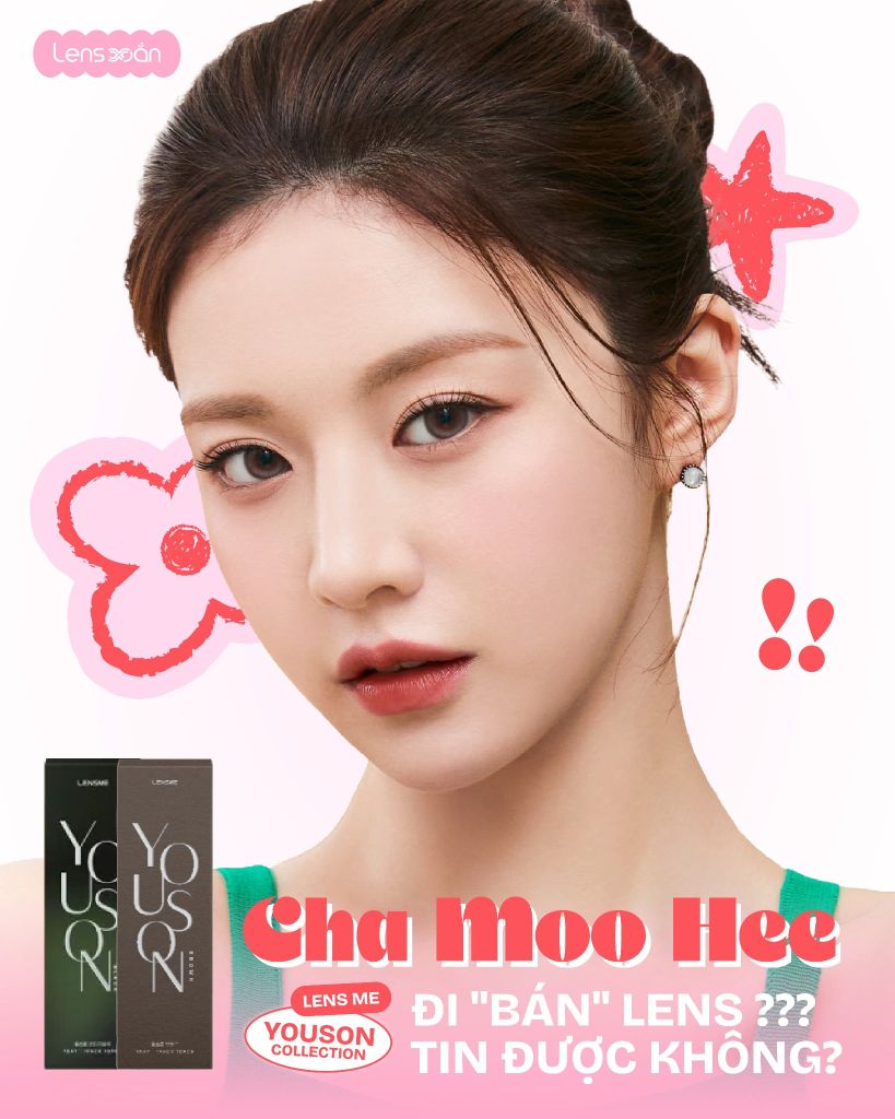 Youson Brown và Vintage Black lens Me giãn tròng tự nhiên 14.3mm