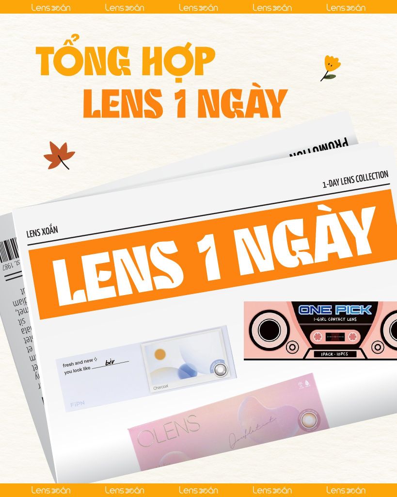 Tổng hợp bộ sưu tập Lens 1 ngày đa dạng mẫu mã, siêu tiện lợi và an toàn cho mắt