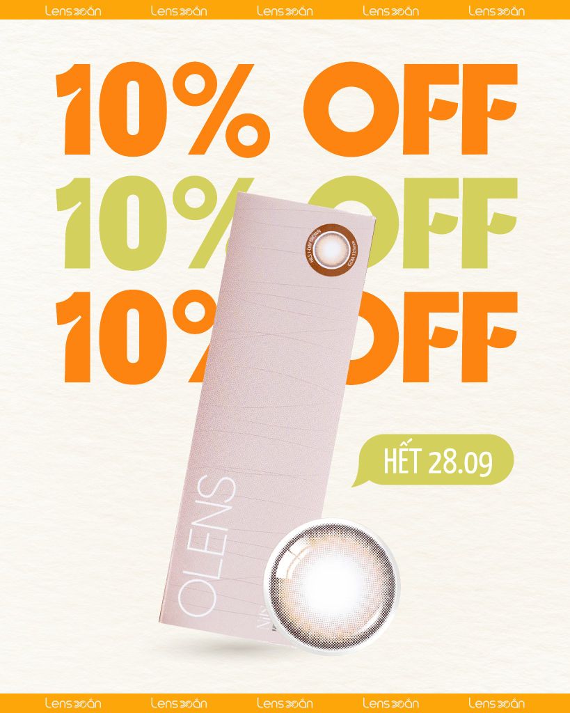 NILS BROWN – Lens nâu cam ấm rạng rỡ, top seller mùa kỷ yếu | Lens Xoắn