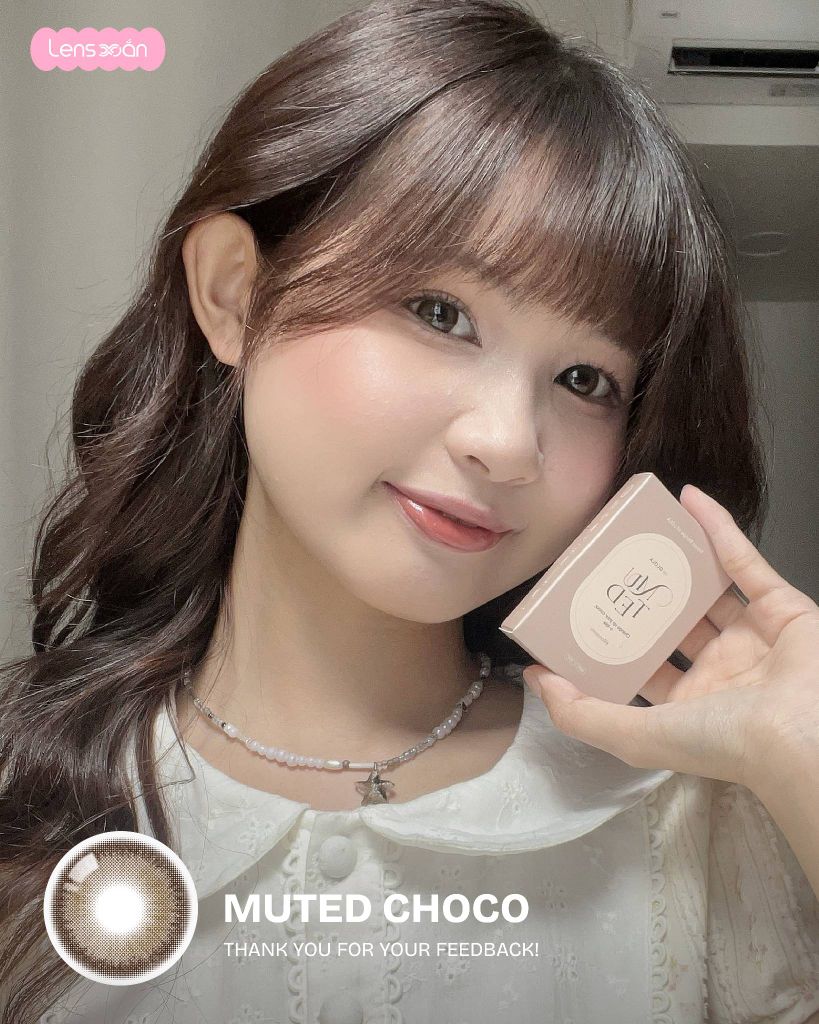 Muted Choco Olola lens nâu choco trầm tự nhiên