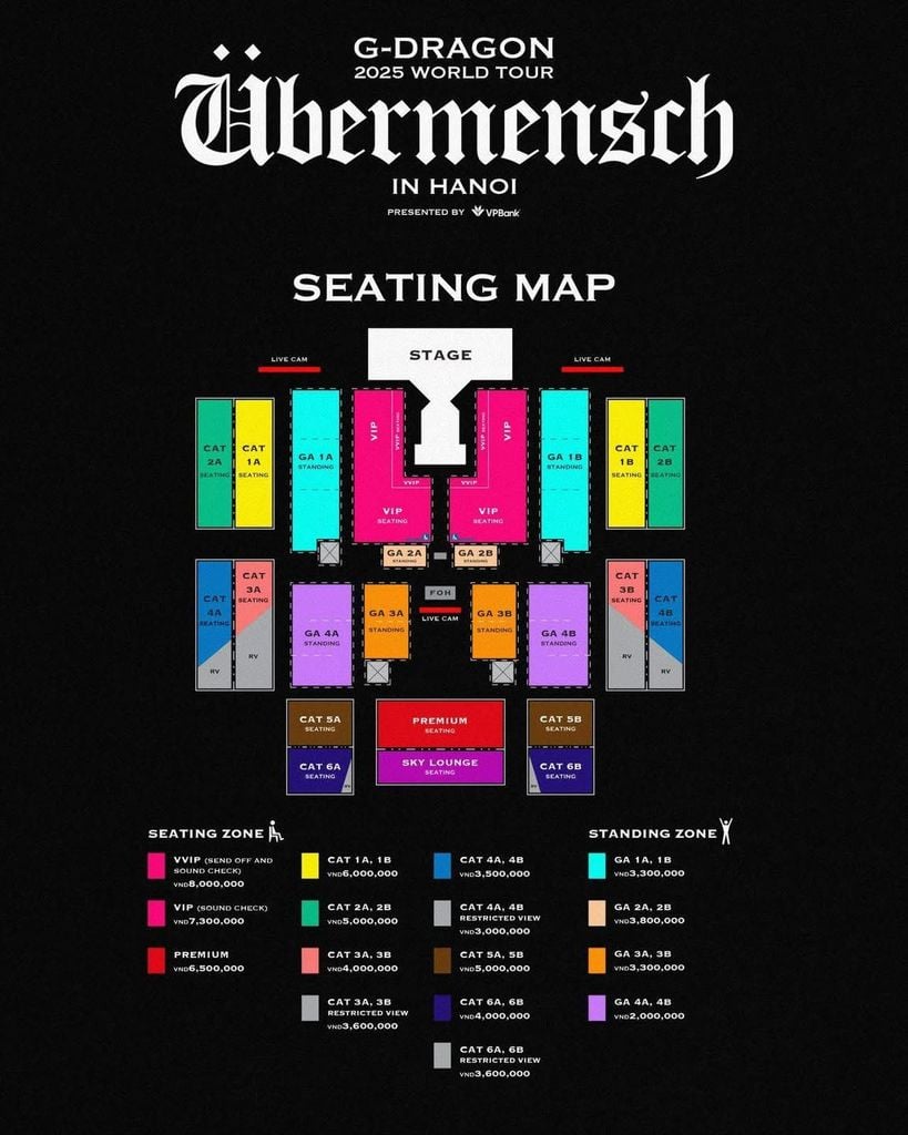 G-DRAGON 2025 WORLD TOUR [Übermensch] Hà Nội – Sân khấu hoành tráng tại 8Wonder Ocean City