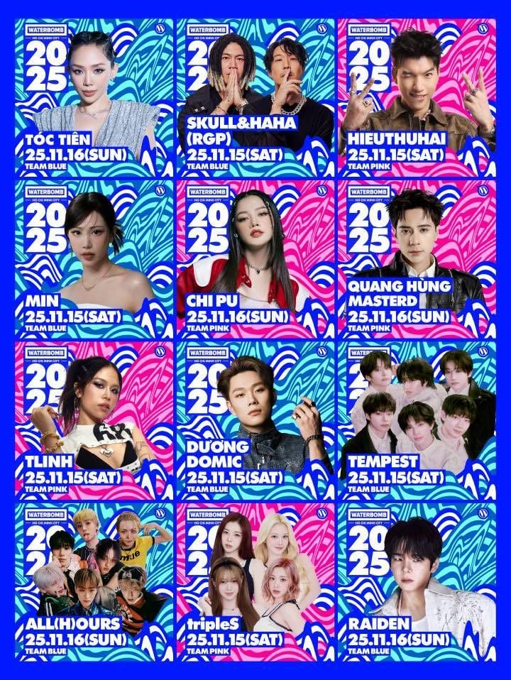 WATERBOMB Hồ Chí Minh City 2025: Full Line-up “quá tải Dopamine” 💥