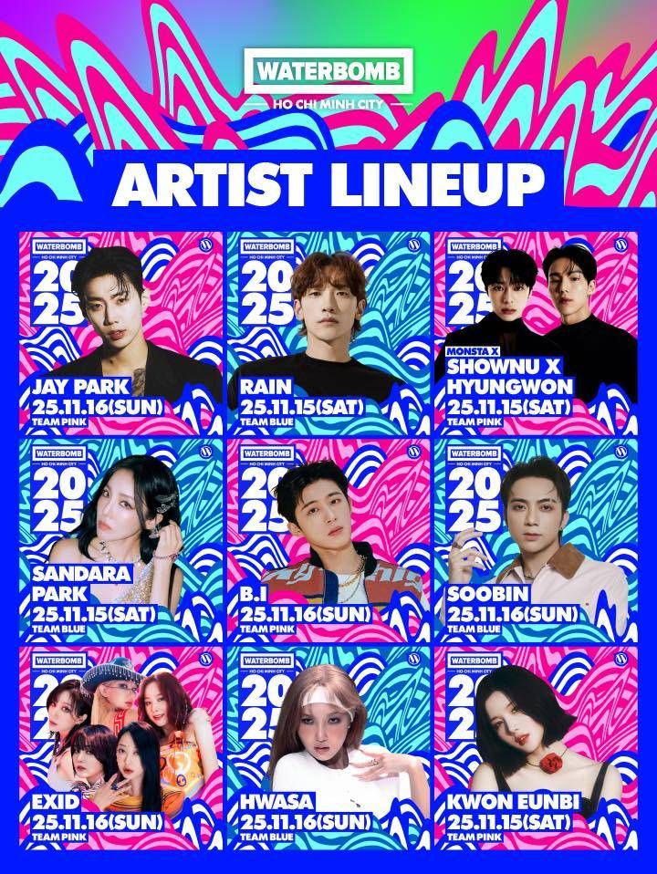 WATERBOMB Hồ Chí Minh City 2025: Full Line-up “quá tải Dopamine” 💥