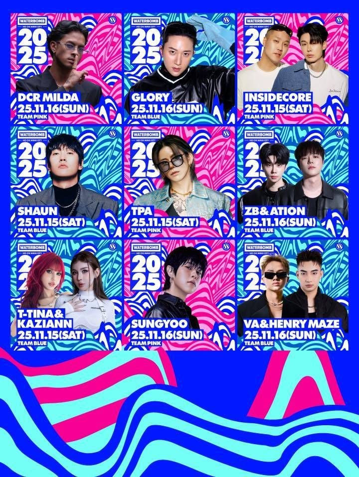 WATERBOMB Hồ Chí Minh City 2025: Full Line-up “quá tải Dopamine” 💥