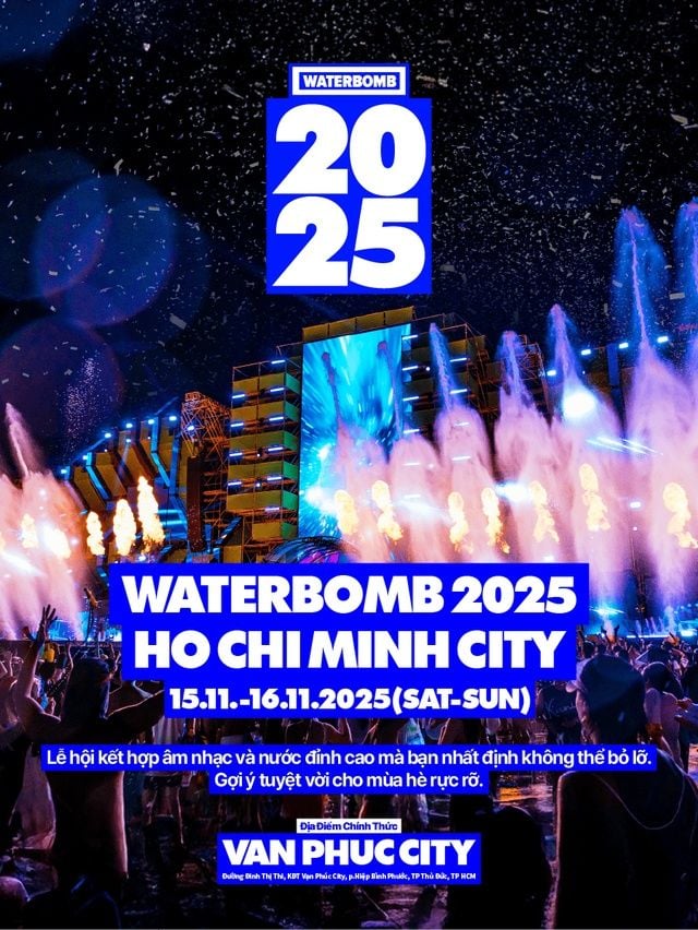 WATERBOMB 2025 – Poster chính thức với full line-up Kpop & Vpop
