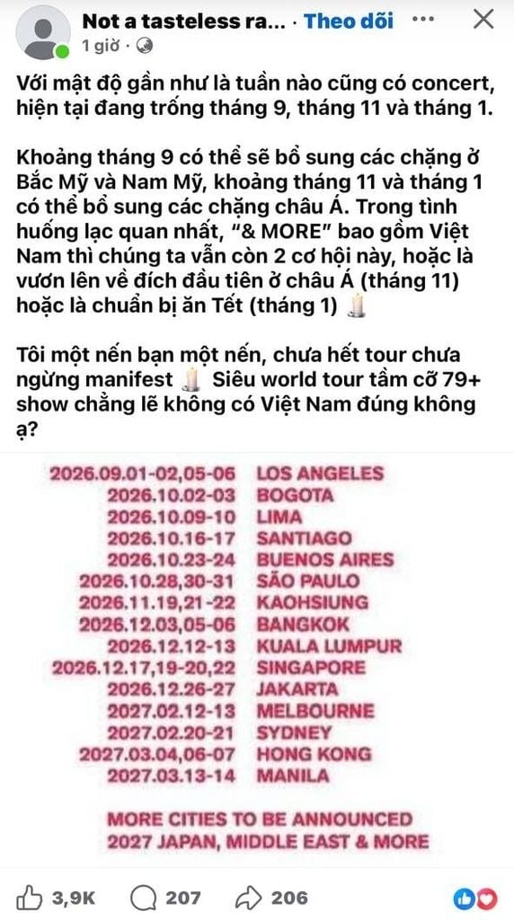 Cơ hội BTS World Tour 2026–2027 tổ chức concert tại Việt Nam