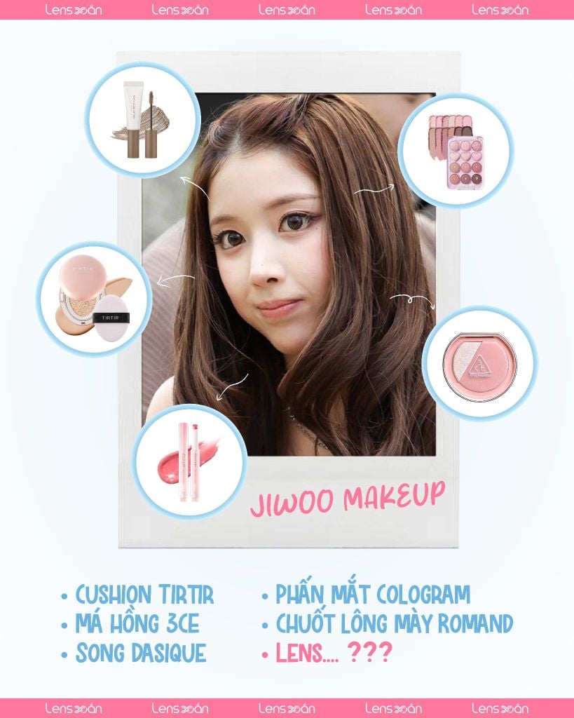 Makeup Jiwoo tutorial phong cách baby trong trẻo tại Lens Xoắn