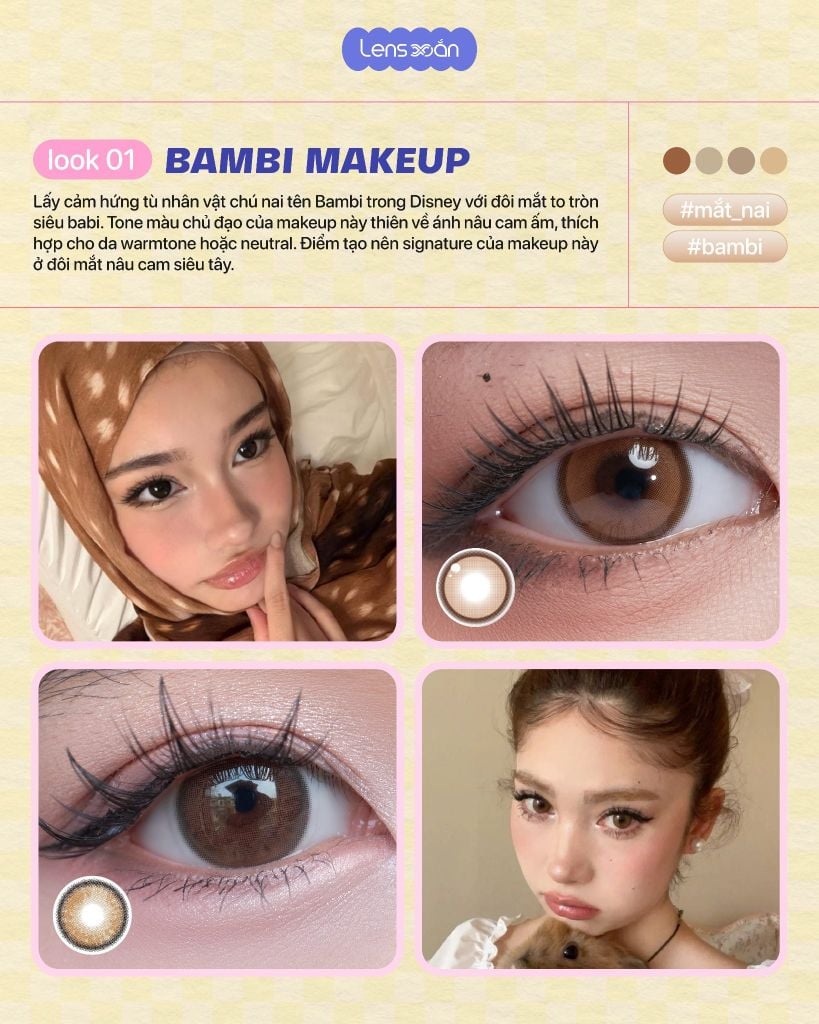 trend makeup 2026 bambi inspired makeup shoujo girl makeup blythe doll makeup extra glowy makeup lens phu hop lens han quoc dep
