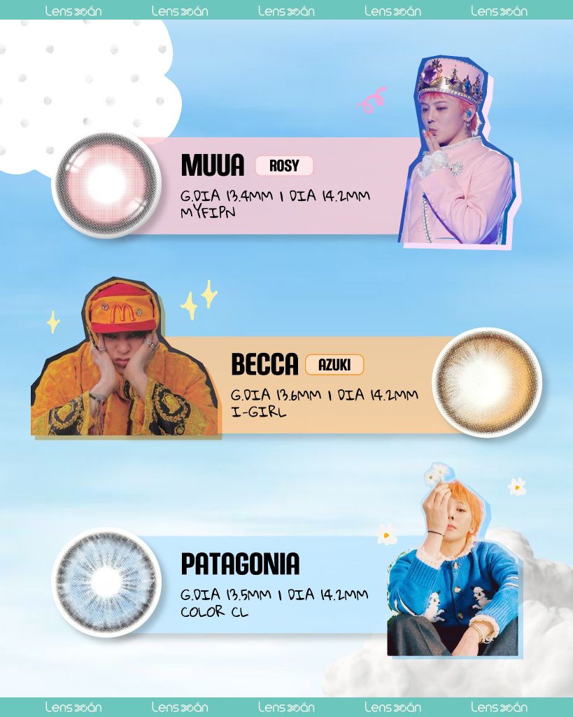 Lens đẹp cho concert G-DRAGON, MUUA ROSY, BECCA AZUKI, PATAGONIA