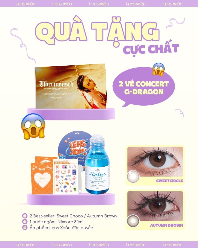 Box quà độc quyền Lens Xoắn cho concert G-DRAGON