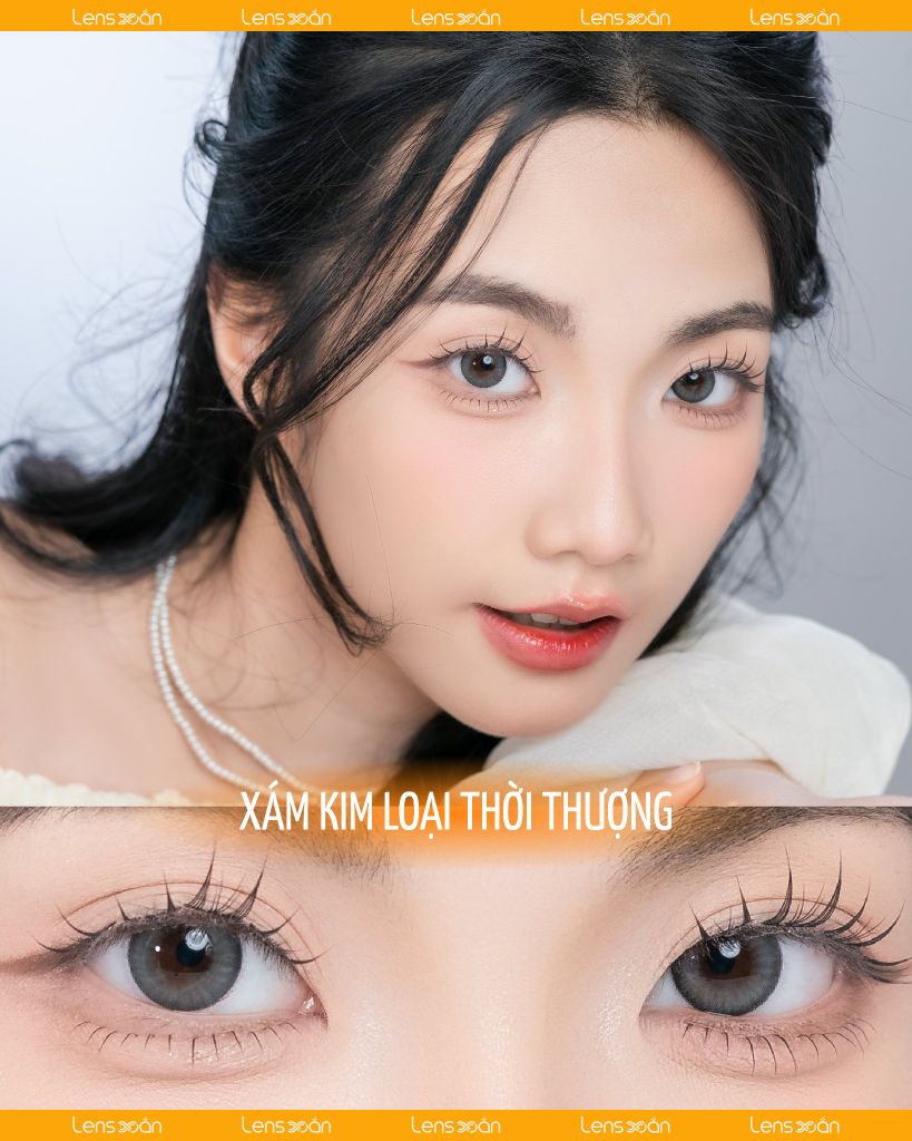 Nils Gray – Lens xám kim loại trendy từ OLENS | Lens Xoắn