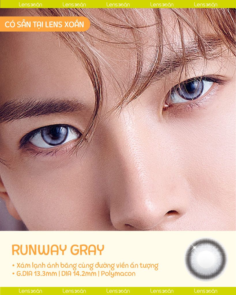 Heeseung Enhypen đeo lens Qrsessed Runway Gray