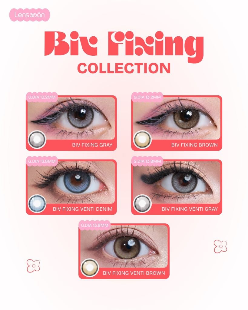 Lens BIV Oatmeal nâu sữa tự nhiên cho mắt trong veo nhẹ nhàng